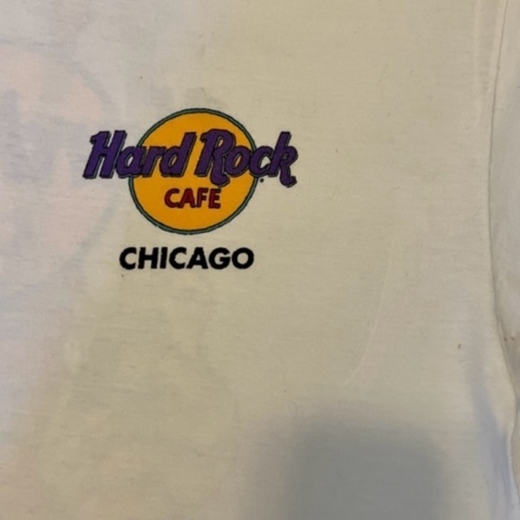 Vintage 1990s Large Hard Rock Cafe Chicago T-Shirt MINT! - Picture 6 of 6